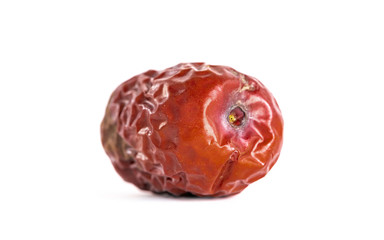 chinese red date isolated on white background
