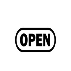 Open icon vector symbol illustration