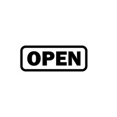 Open icon vector symbol illustration