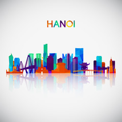 Fototapeta premium abstract city background with buildings and skyscrapers