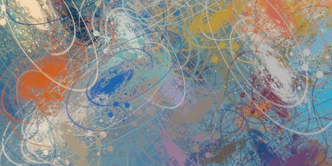 Crazy sketch random pattern. Creative chaos and variety structure. Modern art drawing painting. 2d illustration. Digital texture wallpaper. Artistic sketch draw backdrop material. 