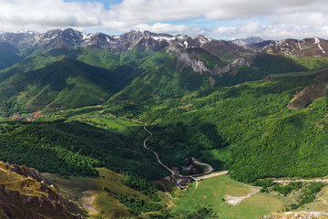 beautiful panorama of the Picos de Europa © lom742