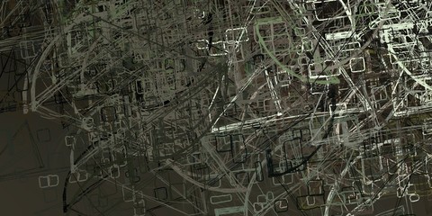 Handmade surreal abstract pattern. Modern artistic canvas. 2d illustration. Texture backdrop painting. Creative chaos structure element.