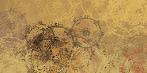 Handmade surreal abstract pattern. Modern artistic canvas. 2d illustration. Texture backdrop painting. Creative chaos structure element.