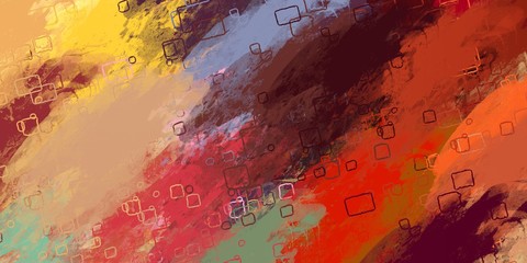 Art wallpaper. Digital canvas. 2d illustration. Texture backdrop painting. Creative chaos structure element.