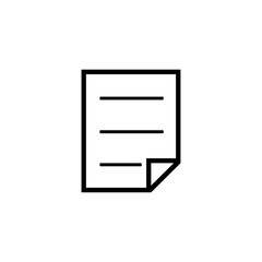 Paper icon vector symbol illustration