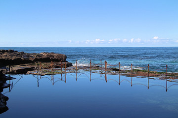 Reflections at The Bogey hole Newcastle Australia