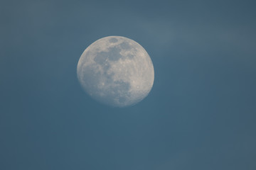 Moon as background / The Moon is an astronomical body that orbits planet Earth, being Earth's only permanent natural satellite