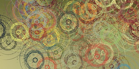 Handmade surreal abstract pattern. Modern artistic canvas. 2d illustration. Texture backdrop painting. Creative chaos structure element.