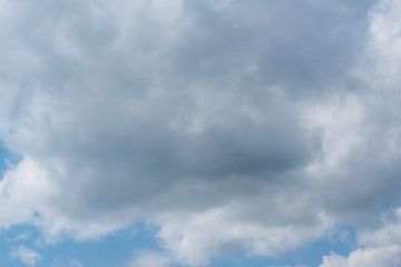 Sky with white clouds.