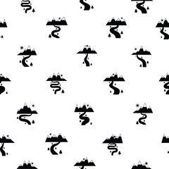 river seamless pattern background icon.