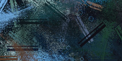 Artistic sketch structure. Creative art. 2d illustration. Texture backdrop painting element.