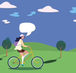 people riding bicycle activity image