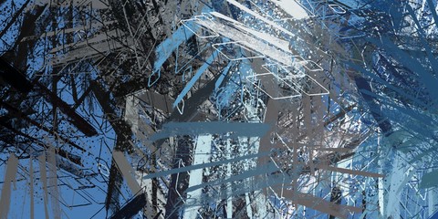 Brush painting. Artistic canvas. Oil art. 2d illustration. Texture backdrop. Creative chaos structure element.