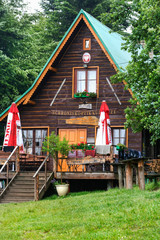 KUDLACZE, POLAND - JUNE 16, 2018: Mountain shelter