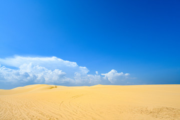 sand dunes and blue sky