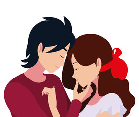 Obraz premium romantic couple hugging love image