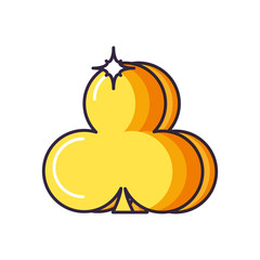 casino clover ace symbol icon