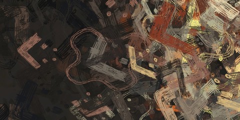 Canvas painting. Colorful background texture. 2d illustration. Texture backdrop. Creative chaos structure element.