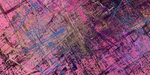 Crazy sketch random pattern. Creative chaos and variety structure. Modern art drawing painting. 2d illustration. Digital texture wallpaper. Artistic sketch draw backdrop material.