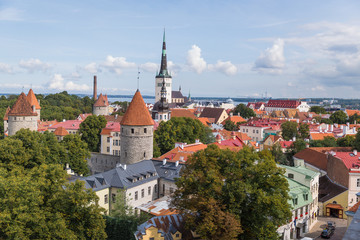 Fototapeta premium Top view on the beautiful city