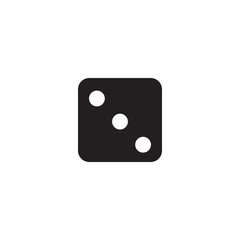 Dice icon graphic design template vector