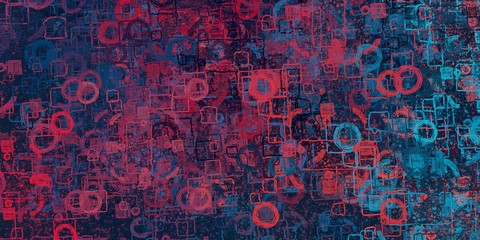 Crazy sketch random pattern. Creative chaos and variety structure. Modern art drawing painting. 2d illustration. Digital texture wallpaper. Artistic sketch draw backdrop material.