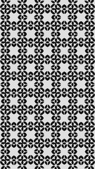 Ornate geometric pattern and two-tone abstract background