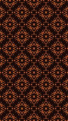 Ornate geometric pattern and two-tone abstract background