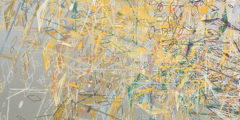 Art wallpaper. Digital canvas. 2d illustration. Texture backdrop painting. Creative chaos structure element.