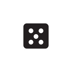 Dice icon graphic design template vector