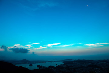  夕暮れの浦戸湾