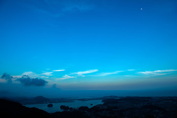  夕暮れの浦戸湾