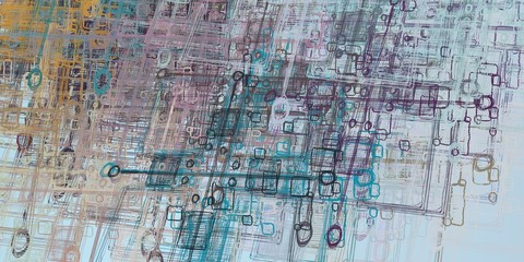 Canvas painting. Colorful background texture. 2d illustration. Texture backdrop. Creative chaos structure element.