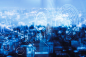 Digital marketing. Business using modern interface payments online shopping communication and icon customer network connection on virtual screen. Business innovation technology 5G concept.