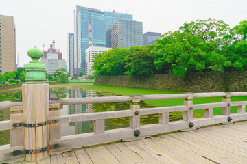 皇居周辺の風景(東京、日本)