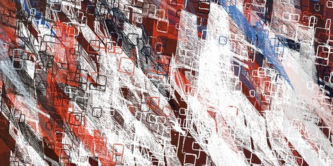 Handmade surreal abstract pattern. Modern artistic canvas. 2d illustration. Texture backdrop painting. Creative chaos structure element.
