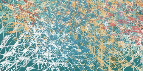 Canvas painting. Colorful background texture. 2d illustration. Texture backdrop. Creative chaos structure element.