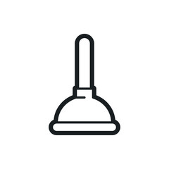 plunger vector icon