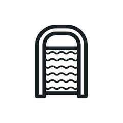 washboard vector icon