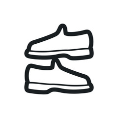 man shoes vector icon