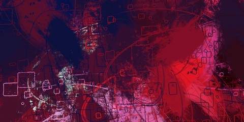 Canvas painting. Colorful background texture. 2d illustration. Texture backdrop. Creative chaos structure element.