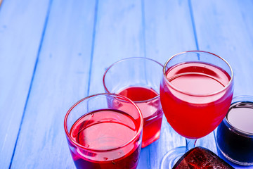 glass of red tomato juice
