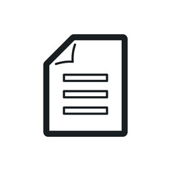 document vector icon