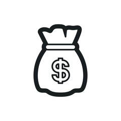money bag vector icon