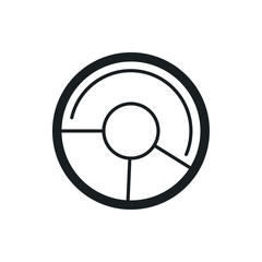 circle chart vector icon