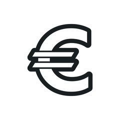 eoro sign vector icon