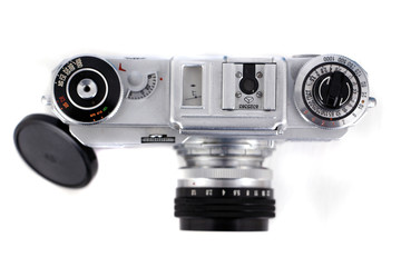 digital video camera isolated on white background