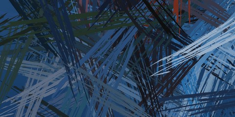 Modern art. Artistic brush. Oil painting. 2d illustration. Texture backdrop. Creative chaos structure element.