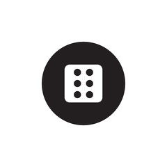 Dice icon graphic design template vector